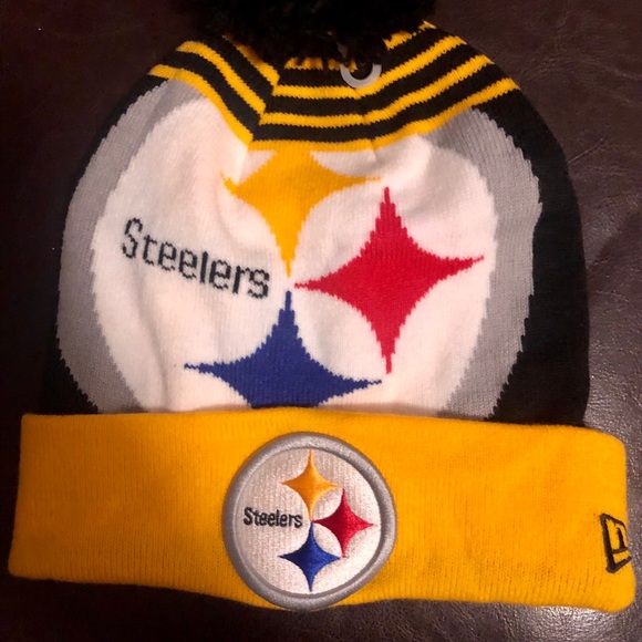 COPY - Men's Black Pittsburgh Steelers Logo Knit Hat - Picture 2 of 2